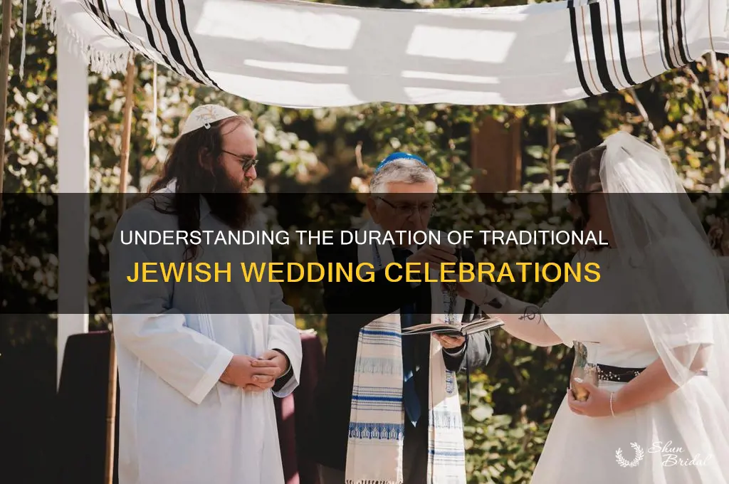 how many days does a jewish wedding last