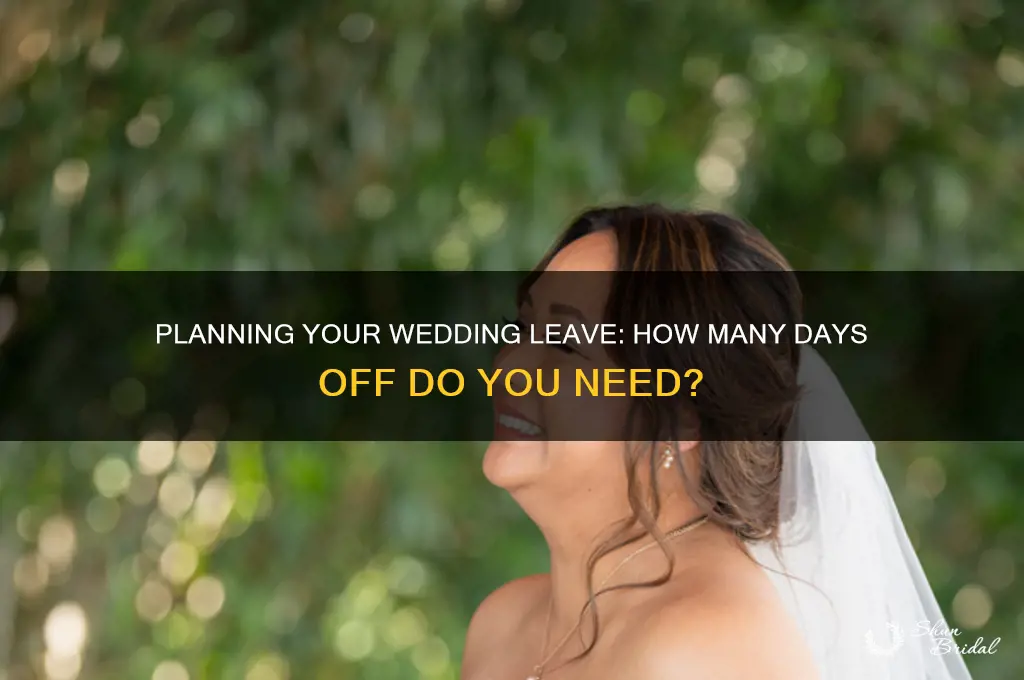 how many days off for wedding