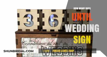 Countdown to Your Big Day: Creative Wedding Day Sign Ideas
