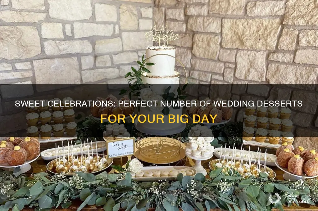 how many desserts should you have at a wedding