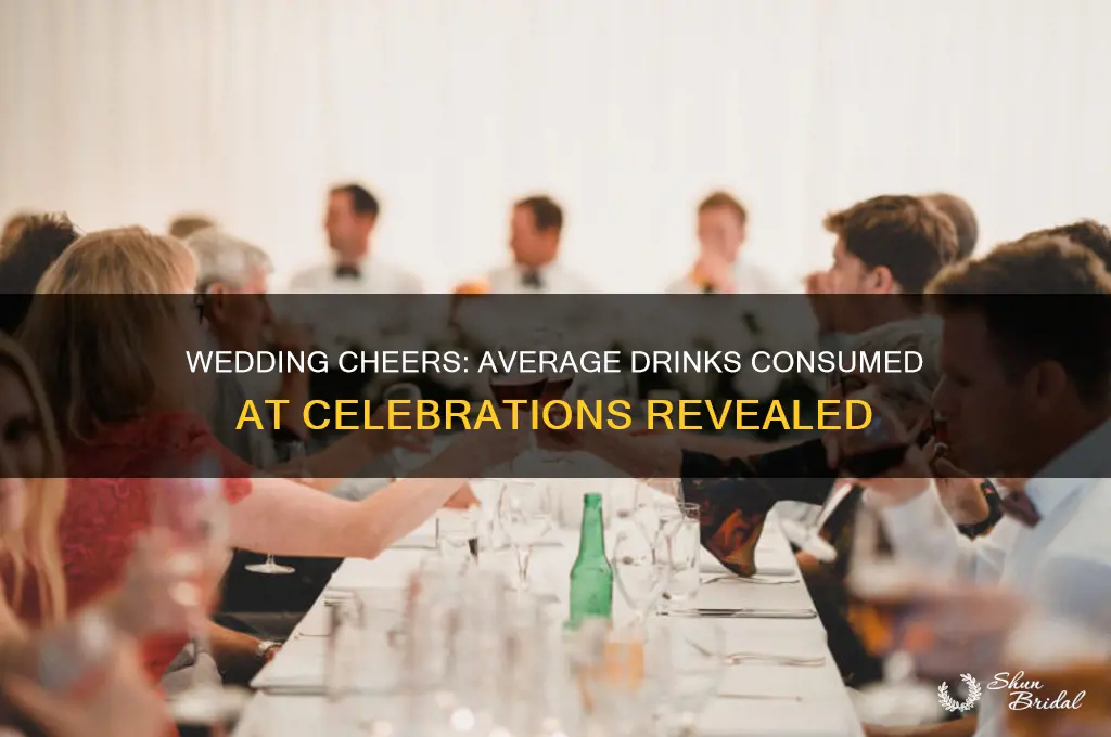 how many dirnks do people drink at weddings