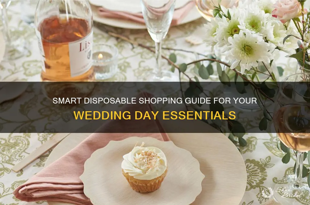 how many disposables to buy for wedding
