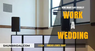 How Many DJs Typically Perform at a Wedding Reception?