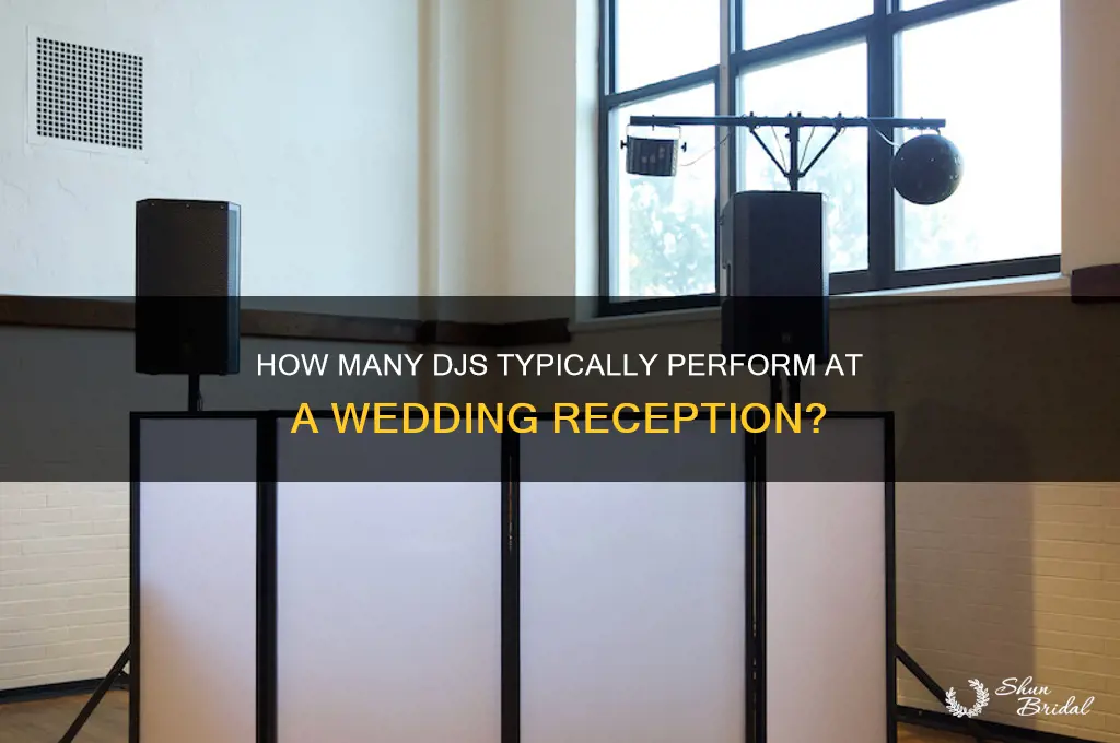 how many djs usually work a wedding