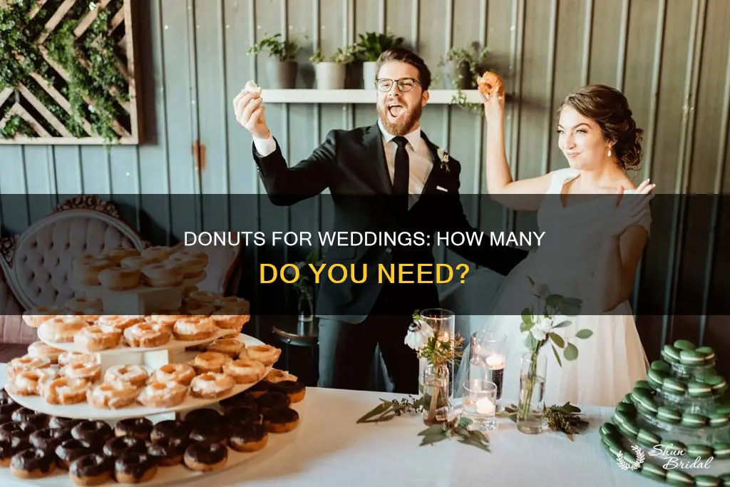 how many donuts do you need for a wedding