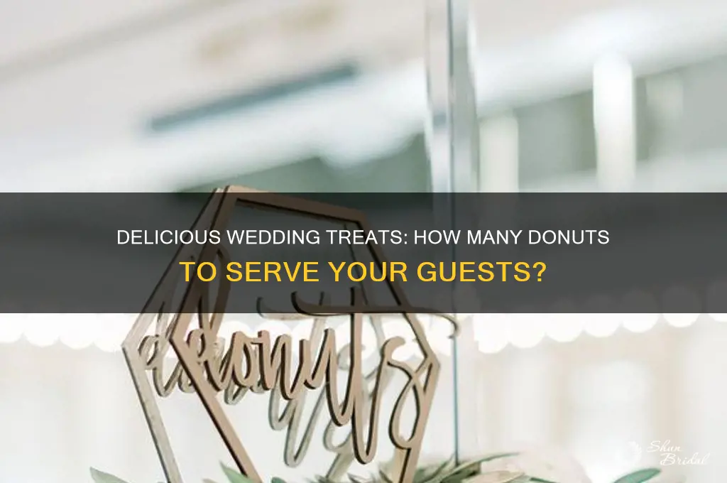 how many donuts for a wedding