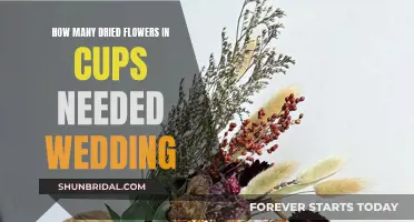 Dried Flowers for Wedding Cups: How Many Needed?