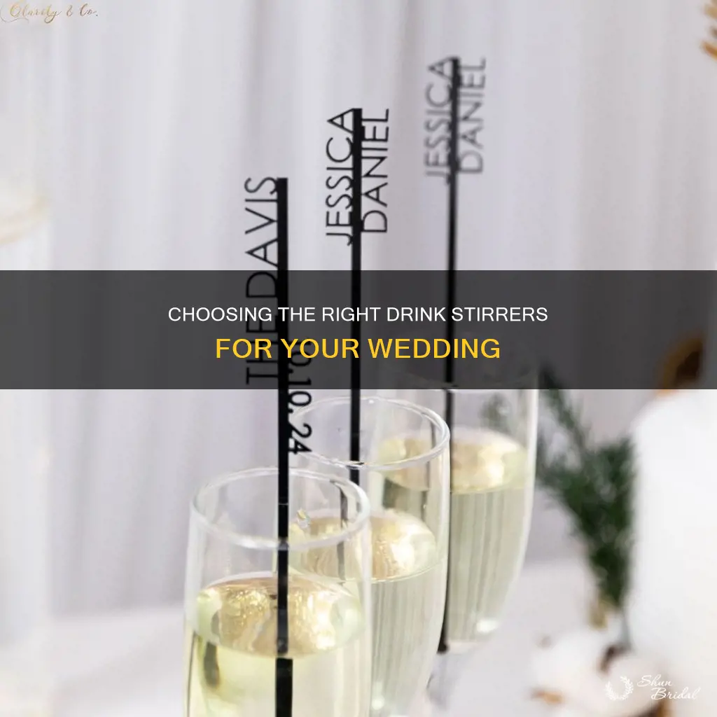 how many drink stirrers for wedding