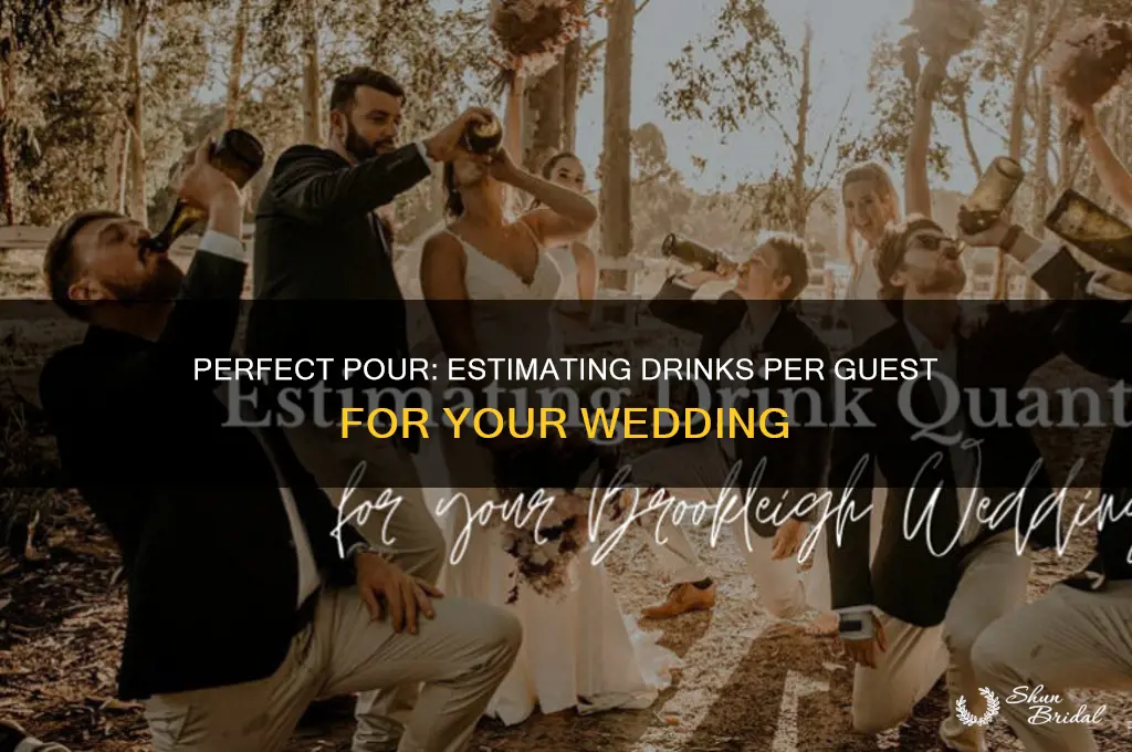 how many drinks per guest at a wedding