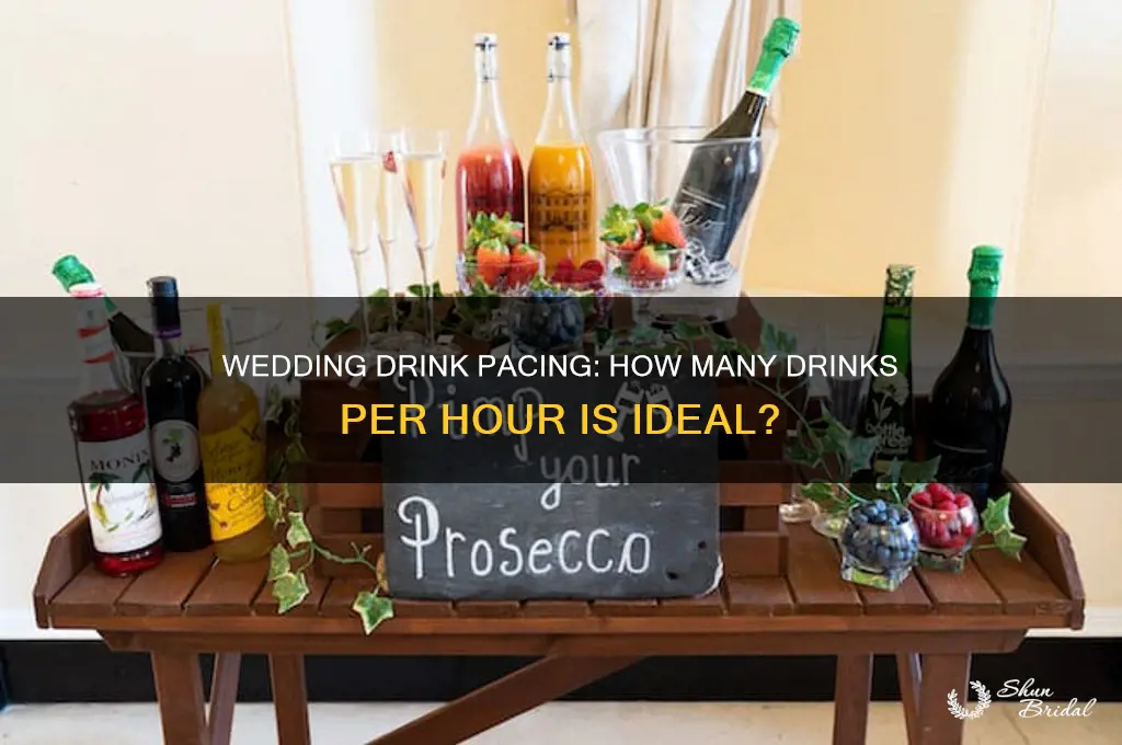 how many drinks per hour at a wedding