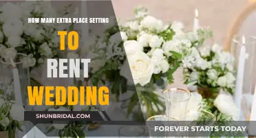 Extra Place Settings for Your Wedding: How Many to Rent?