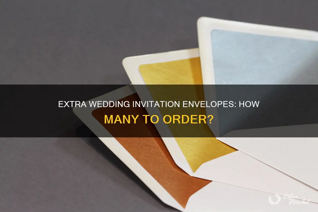 how many extra wedding invitation envelopes should you order