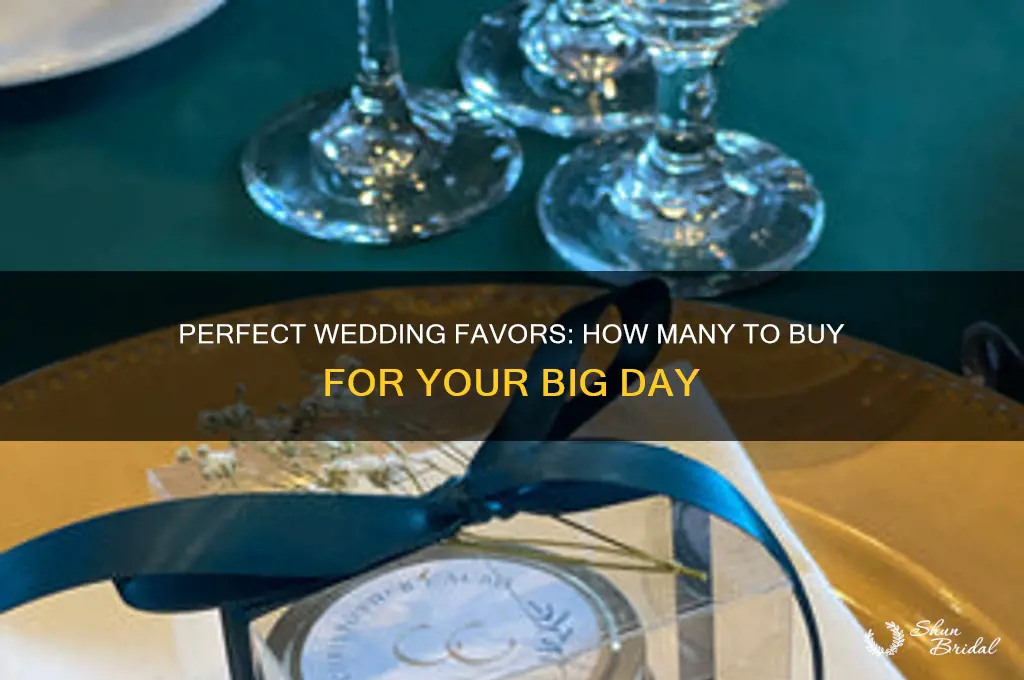 how many favors to buy for wedding