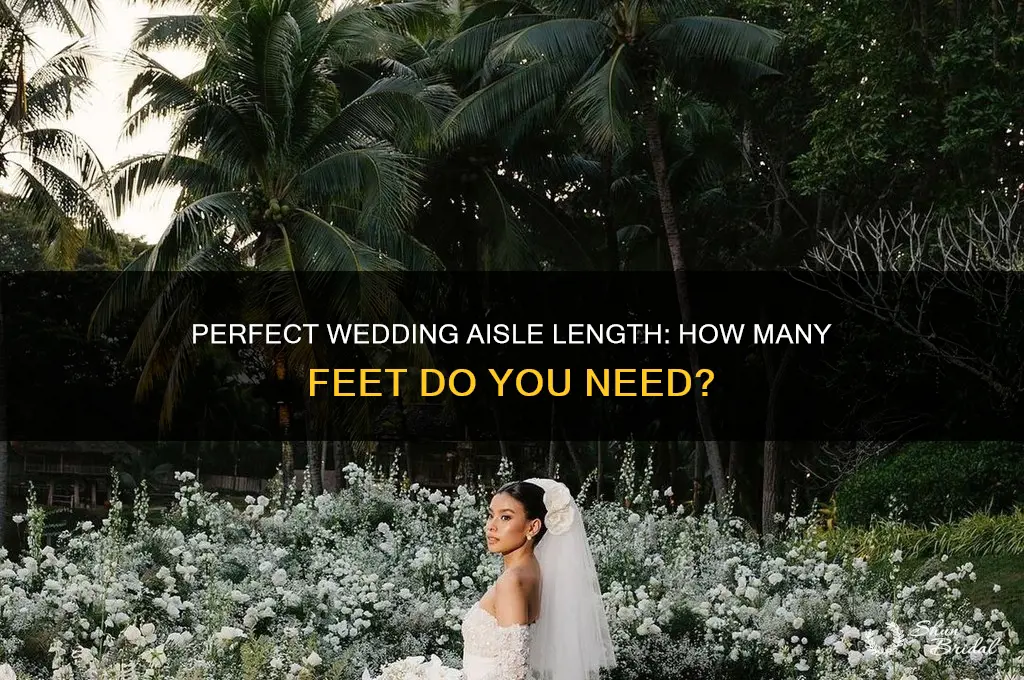 how many feet is a wedding aisle