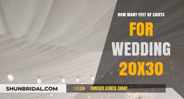 Perfect Wedding Lighting: Calculating Feet of Lights for a 20x30 Venue