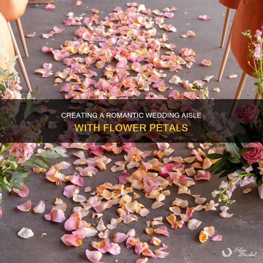how many flower petals for wedding aisle