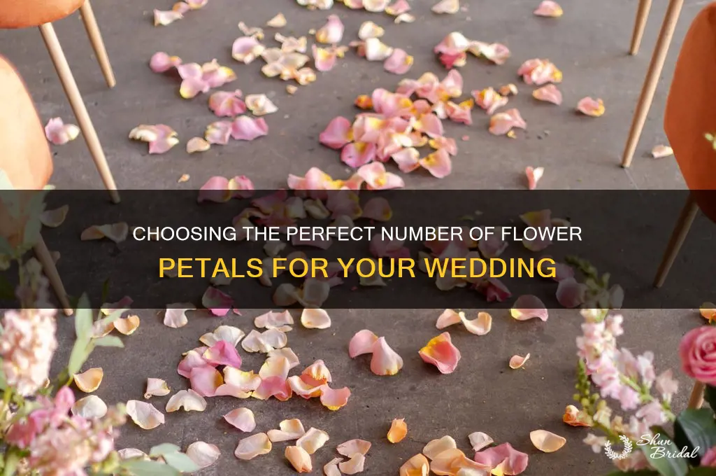 how many flower petals for wedding