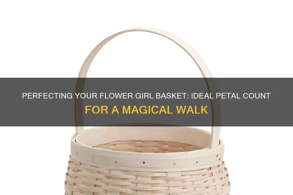 how many flower petals needed for a flower girl basket