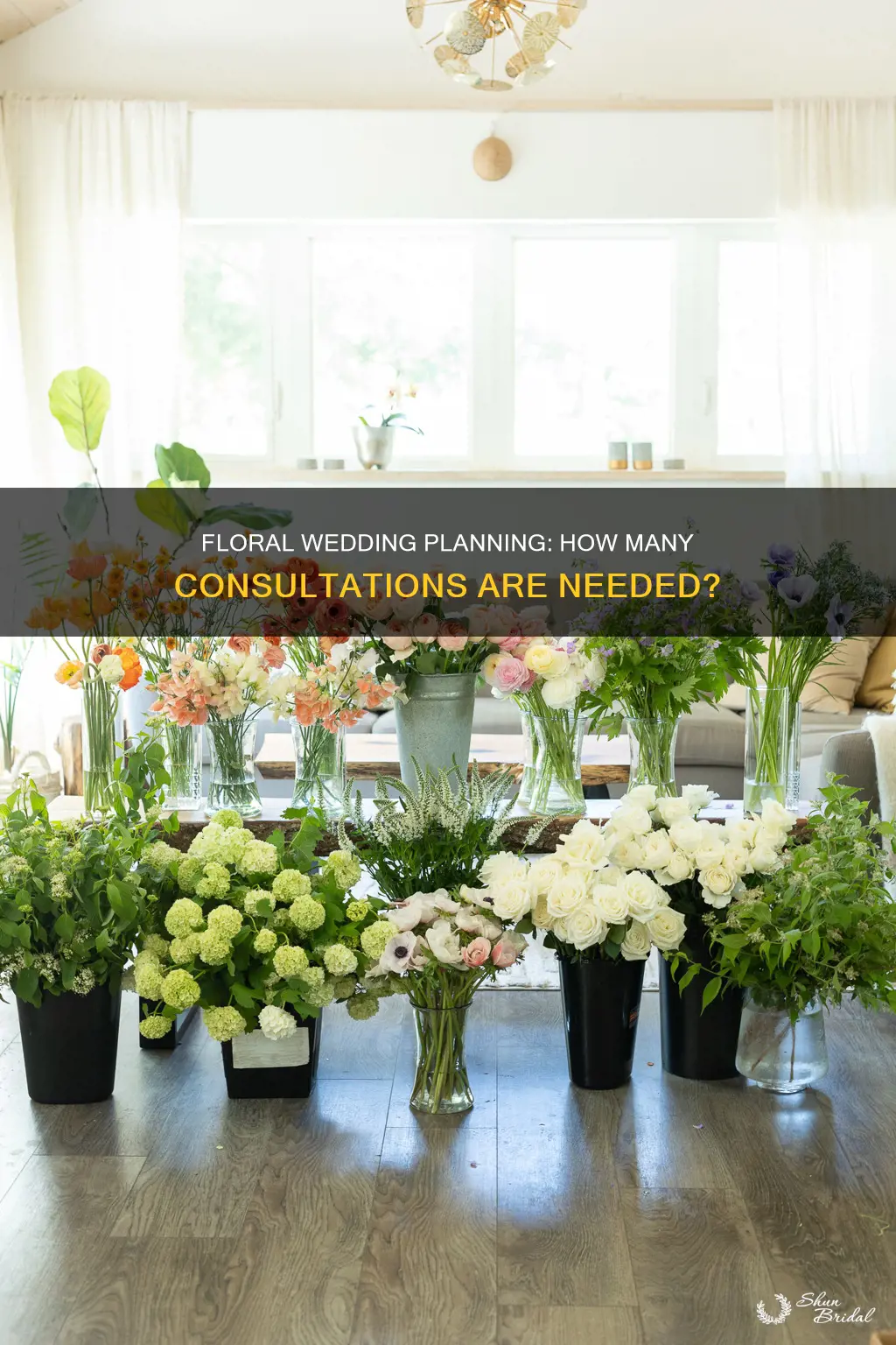 how many flowers consultations should I have for a wedding