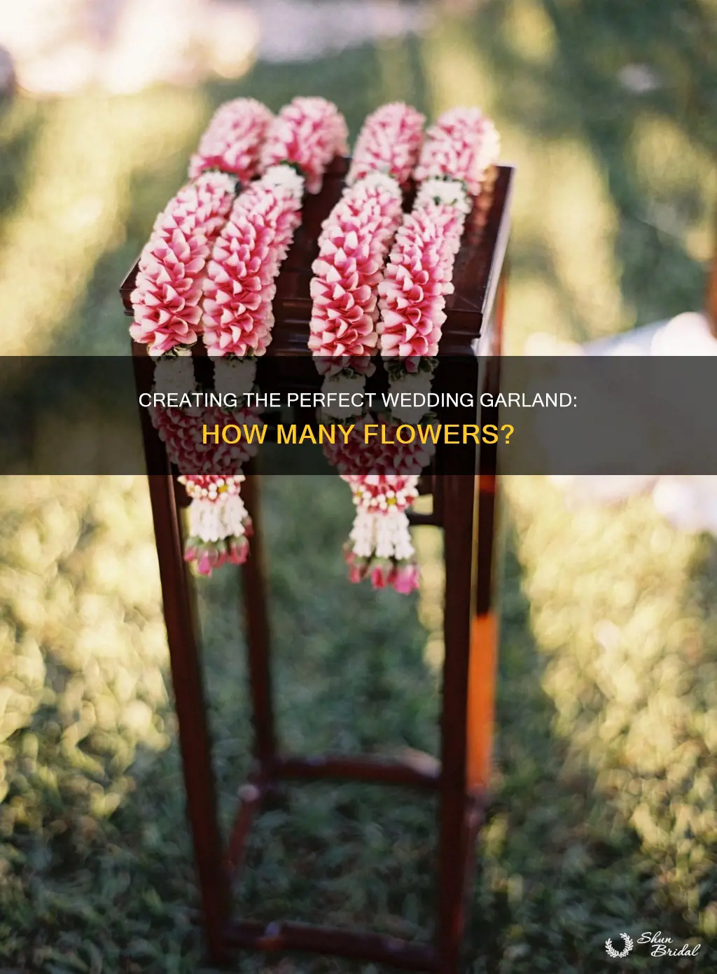 how many flowers for wedding garland
