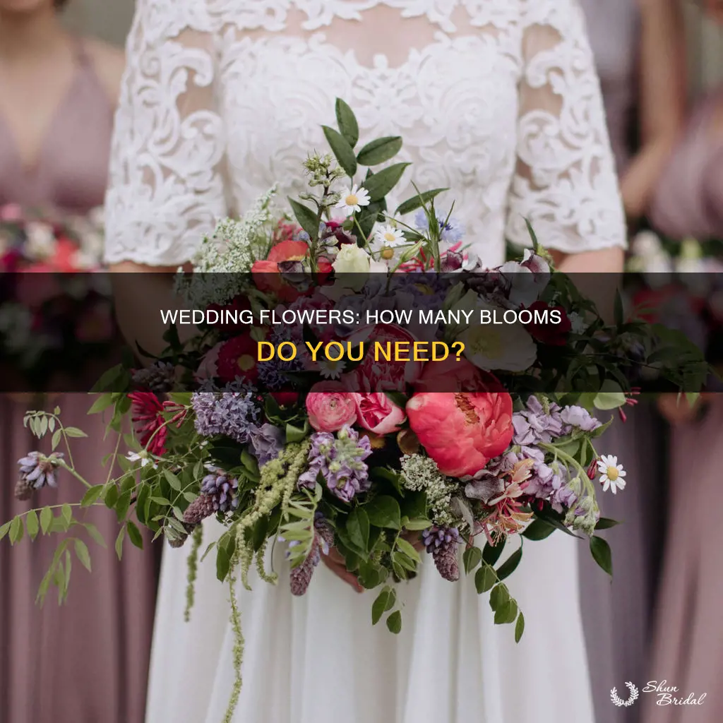 how many flowers will I need for my wedding