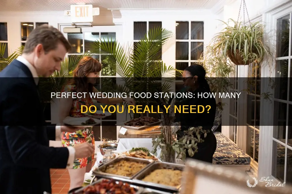 how many food stations at a wedding