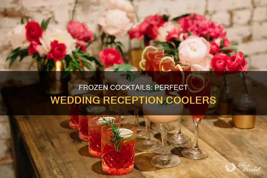 how many frozen alcoholic drinks for wedding reception