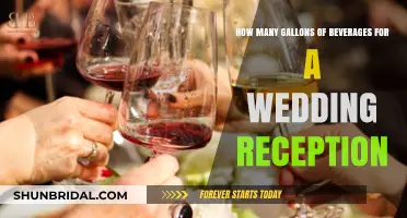 Planning a Wedding Reception: How Many Gallons of Drinks?