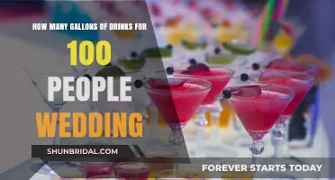 Perfect Wedding Beverage Planning: Gallons of Drinks for 100 Guests