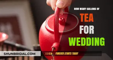 Perfect Wedding Tea Quantities: How Many Gallons to Serve Guests?