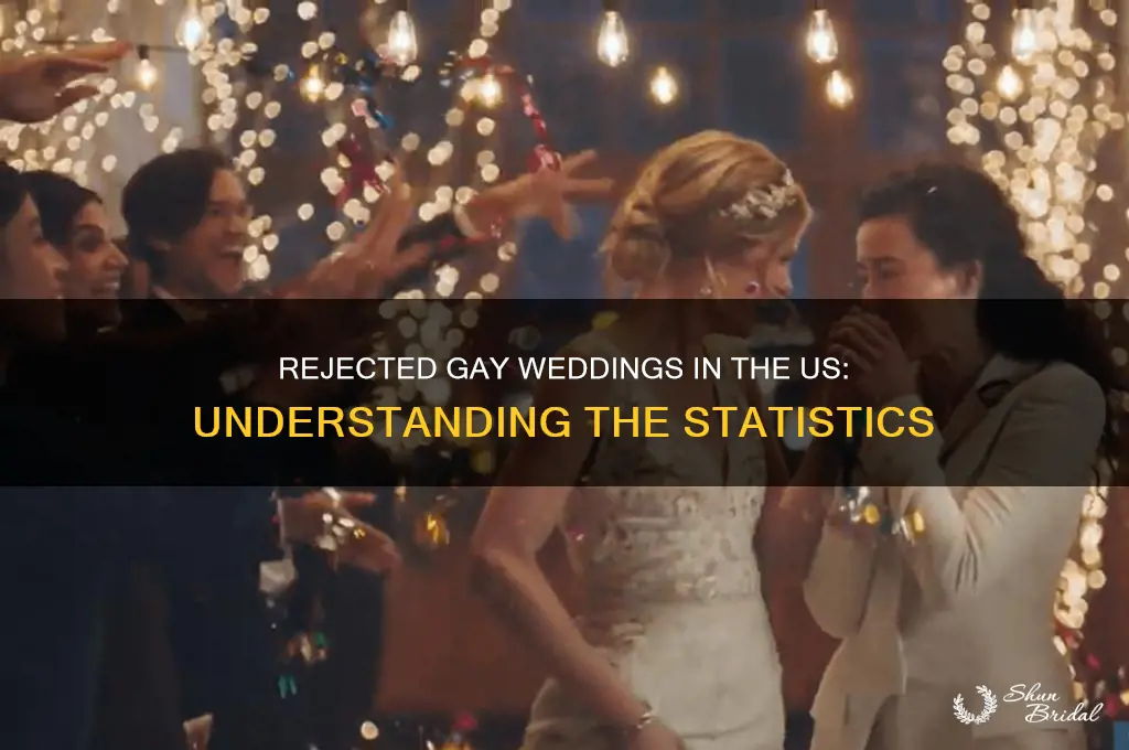 how many gay weddings are rejected in the us