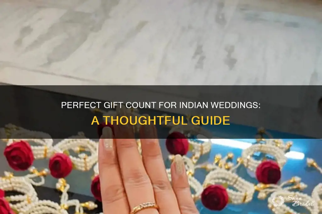 how many gifts to give indian wedding