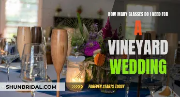 Vineyard Wedding Glassware: How Many Do You Need?
