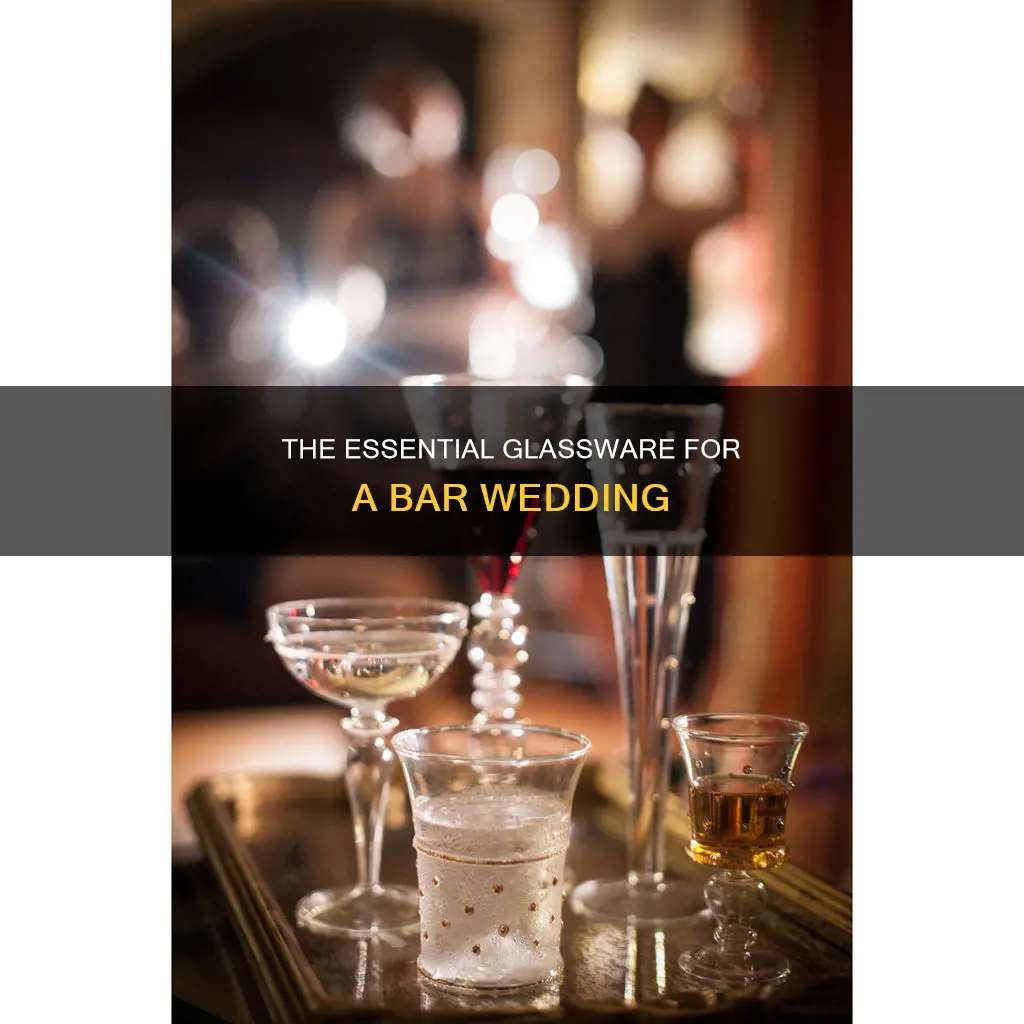 how many glasses do you need for a bar wedding