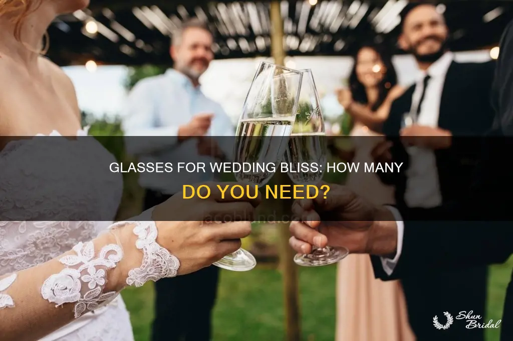 how many glasses for wedding reception