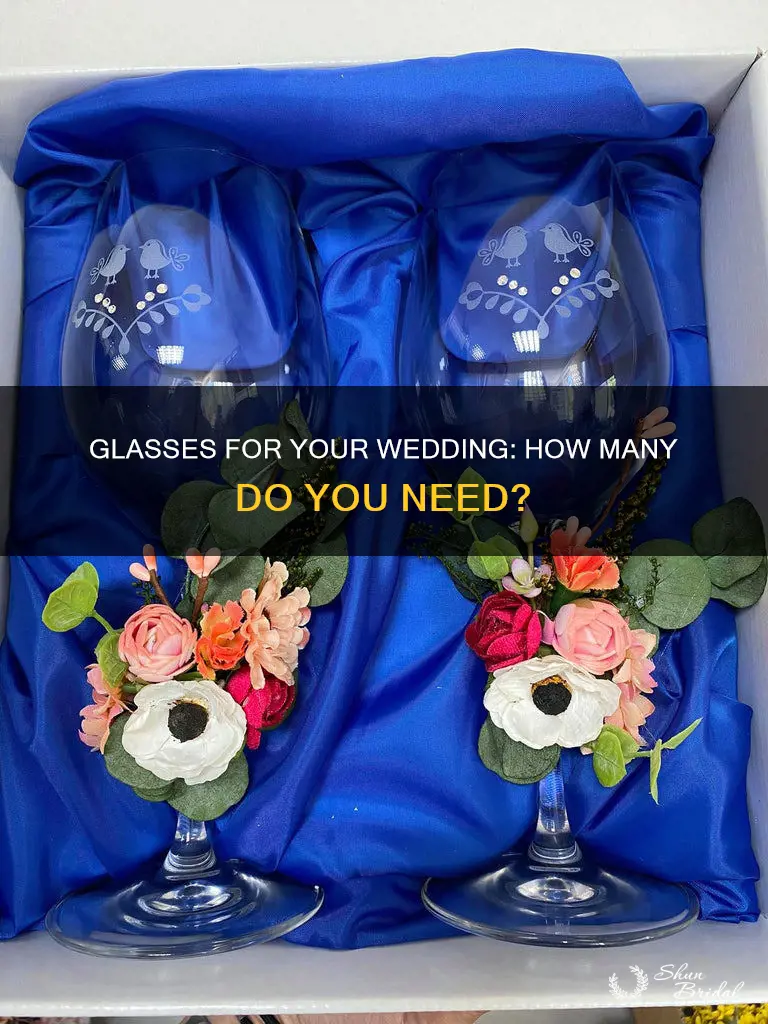 how many glasses for wedding registry