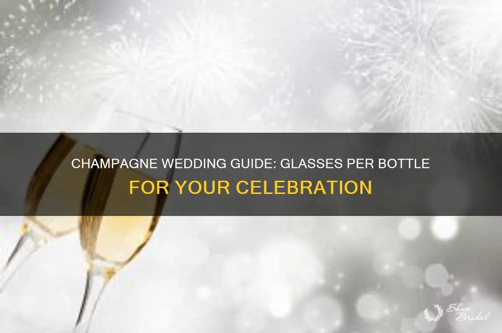 how many glasses in a bottle of champagne wedding