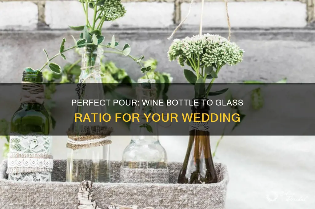 how many glasses in a bottle of wine wedding