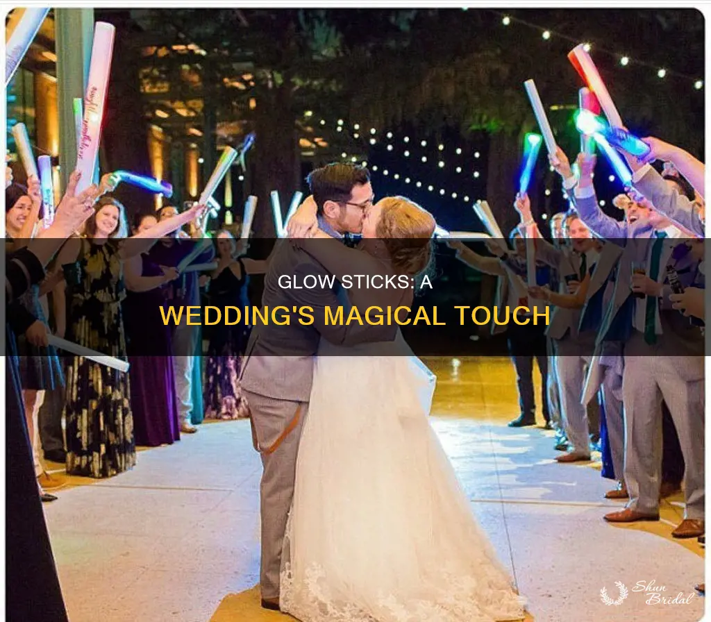 how many glow sticks for wedding