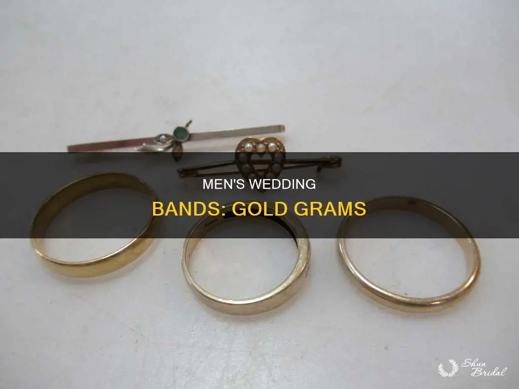 how many gram in a men wedding band