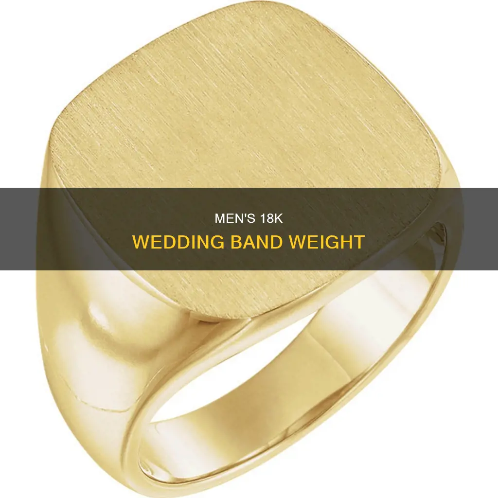 how many grams does 18k mens wedding band weigh