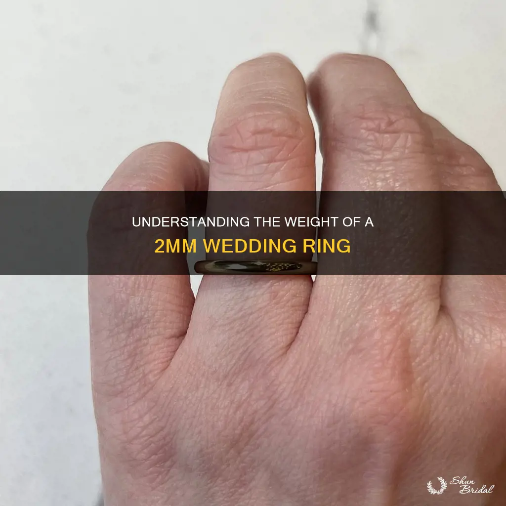 how many grams in a 2mm wedding ring
