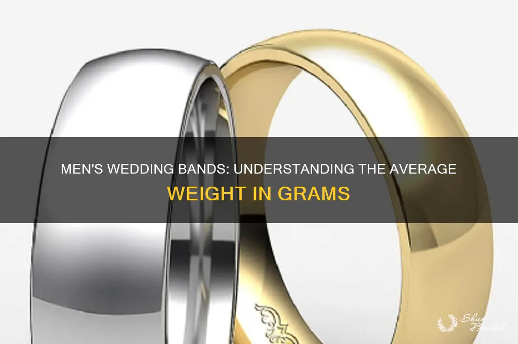 how many grams is a mans wedding banx
