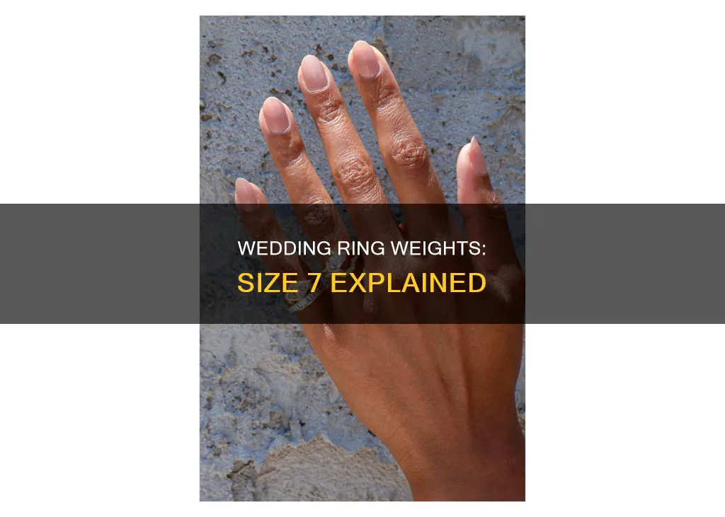 how many grams is a size 7 wedding ring