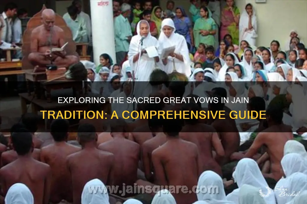 how many great vows are there in jain tradition