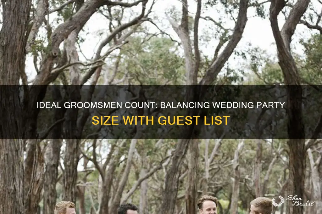 how many groomsmen per wedding guest