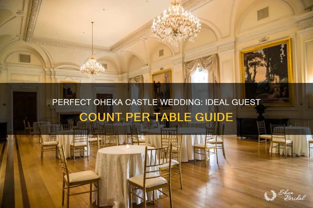 how many guest per table for oheka castle wedding