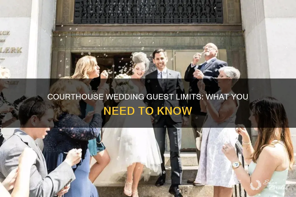 how many guests are allowed at a courthouse wedding
