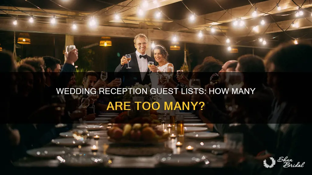 how many guests are allowed at a wedding reception