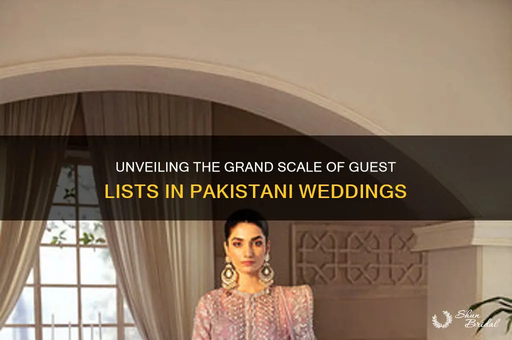 how many guests are there in a pakistani wedding
